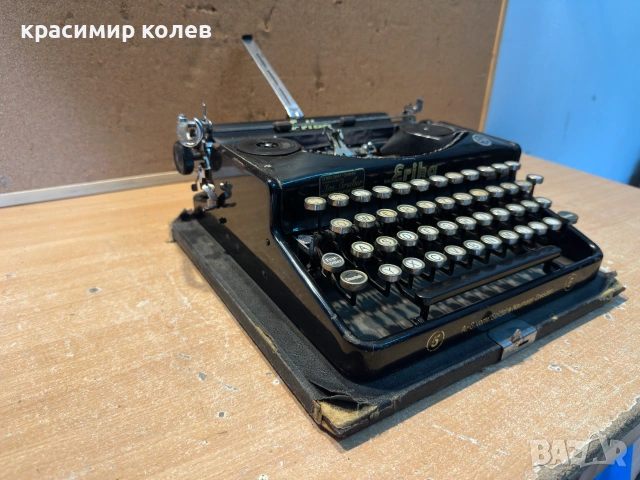стара немска пишеща машина "NAUMANN ERIKA", снимка 6 - Антикварни и старинни предмети - 55018353
