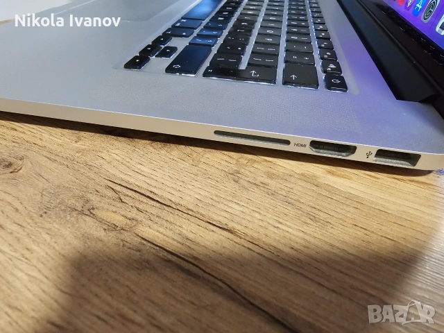 MacBook Pro 15" (Mid 2015) Retina / i7 / 16GB RAM / 256GB SSD / 3ч. батерия / + зарядно / + кутия, снимка 5 - Лаптопи за дома - 55192643