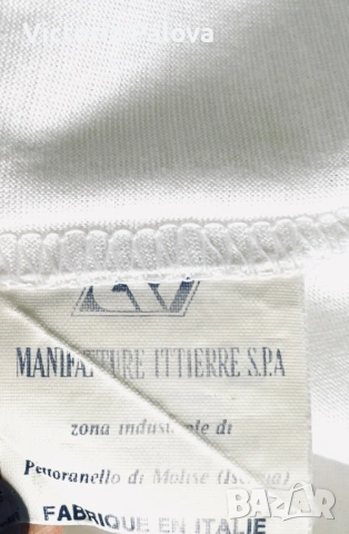 Луксозна тениска от италианската модна къща Trussardi Jeans (цвят масло) - унисекс, снимка 9 - Тениски - 54596280