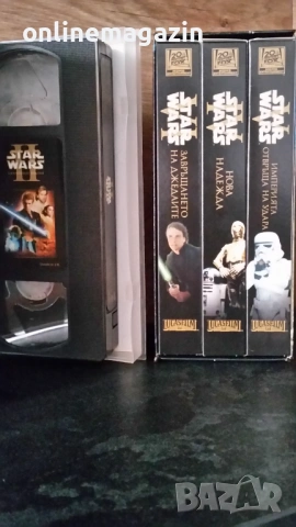Видеокасети " ЧЕТИРИЛОГИЯ STAR WARS  " БГ субтитри  VHS, снимка 6 - Други жанрове - 54730018