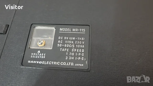 Преносим ролков магнетофон SANYO MR-115, снимка 13 - Декове - 55578903