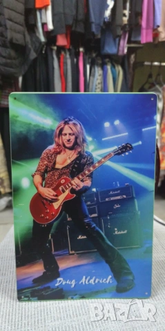 Doug Aldrich-метална табела (плакет), снимка 2 - Китари - 54086593