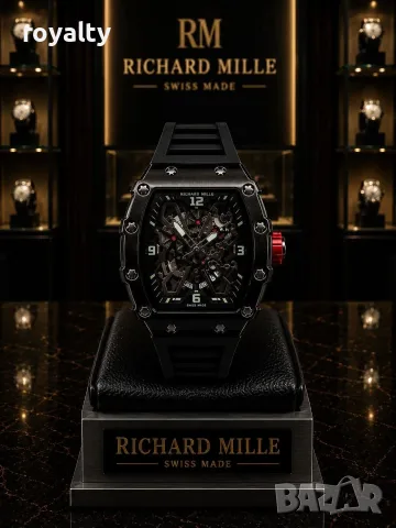 Richard Mille Нов Мъжки Часовник Кварцов Механизъм Различни Цветове , снимка 3 - Мъжки - 55315908