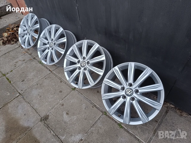 ОРИГИНАЛНИ джанти 17' цола 5x112 ФОЛКСВАГЕН / VW Touran GOLF 57,1 ET52, снимка 5 - Гуми и джанти - 55155306