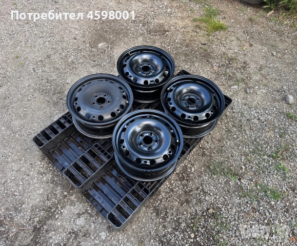 4бр.НОВИ ЖЕЛЕЗНИ ДЖАНТИ 15цола 5x100 за Skoda,Vw,Seat, снимка 2 - Гуми и джанти - 54917646