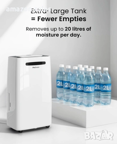 Pro Breeze 20L/Day Smart 20-л./ден влагоабсорбатор,резервоар 5,5л,електрически, снимка 11 - Влагоабсорбатори и влагоуловители - 54388460