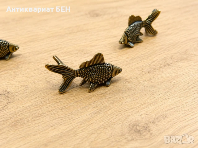 МИНИАТЮРНИ МЕТАЛНИ РИБКИ – КОМПЛЕКТ 3 БР. , снимка 4 - Колекции - 54749254