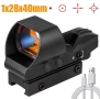 Продавам нов бързомер 1x28x40mm за пушка 4 червени опции за мерни скали USB зареждане, снимка 10