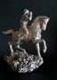 Конник, скулптура върху скъпоценен минерал, снимка 2