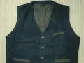 Dexter Austria / M-L / мъжко ловно елече от естествена велурена козя кожа, снимка 4