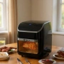 Stella power air fryer oven 12L – Дигитален еър фрайер и фурна 1800W с Touch Screen и грил, снимка 4