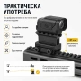 Повдигаща стойка адаптер пикатини лястовича опашка релса пушка оръжие, снимка 6