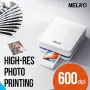 Нов Портативен цветен принтер за снимки стикери Nelko PP01 iOS Android самозалепваща хартия 60 листа, снимка 7