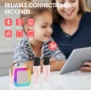 Мини Bluetooth караоке колонка с 2 безжични микрофона, снимка 5