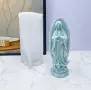 3D Богородица силиконов молд форма свещи гипс смола фондан декорация торта , снимка 2