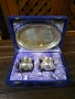 Посребрени съдчета с подносче, снимка 3