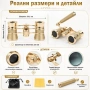 Златист театрален бинокъл с дръжка 3×25 за театър опера концерти подарък мощен 3X увеличение, снимка 3