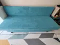 Разтегателен диван цвят тюркоаз , снимка 3