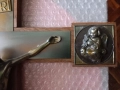 Масивен Дървен Кръст с Месинг, снимка 5
