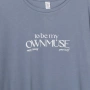 Дамска лятна рокля къс ръкав сиво-синя Own Muse casual стил_1248846, снимка 2