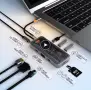 10-в-1 USB-C хъб / докинг станция 10-in-1 Multifunctional USB-C Hub Docking Station, снимка 1