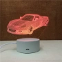 3D LED нощник „Кола" с 7 цвята и дистанционно, снимка 6