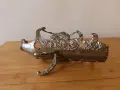 Метална стойка поставка за бутилка вино, снимка 8