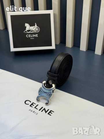 колан от естествена кожа в кутия celine 2см