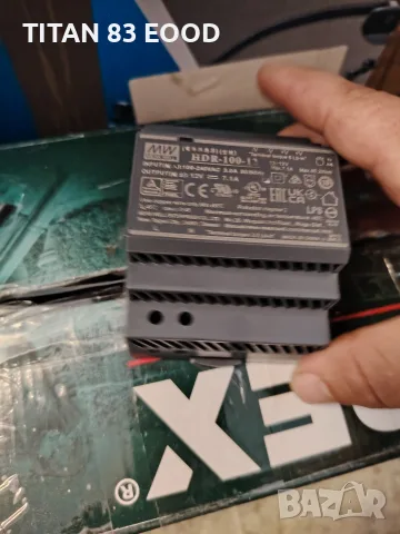 импулсно захранване за DIN шина Mean Well HDR-100-12, снимка 2 - Друга електроника - 55434163