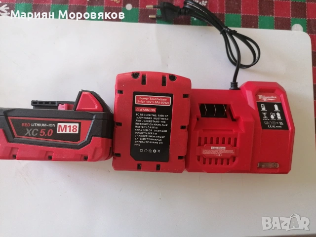 Комплект гайковерт и ъглошлайф MILWAUKEE DTW 285 18V, снимка 6 - Други инструменти - 54455922