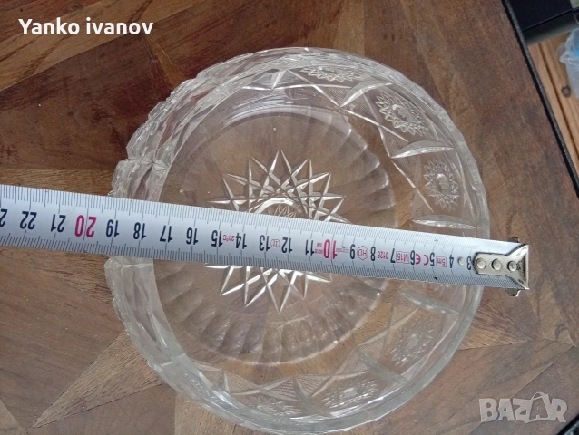 Купа кристал, снимка 5 - Антикварни и старинни предмети - 54140791