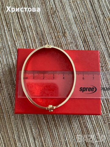 Златна гривна Cartier 14k.,8,07гр., снимка 6 - Гривни - 54932635