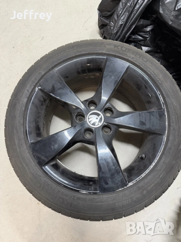 Оригинални алуминиеви джанти Skoda Rapid 16” + 3 гуми Kumho | 7J ET46