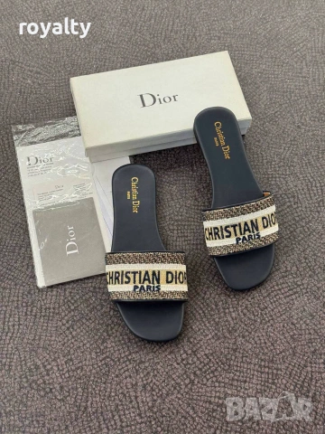 Christian Dior Нови Дамски Чехли Диор Различни Цветове , снимка 2 - Чехли - 55030756