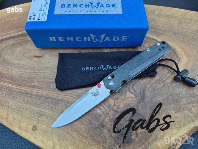 Сгъваем нож Benchmade VALET 485-1, M390.,карбон