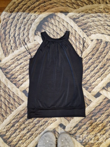 Черна дамска блуза, снимка 2 - Корсети, бюстиета, топове - 54086659