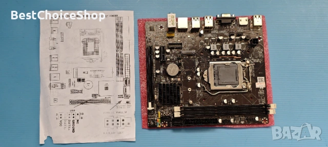 Дънна платка B75/H61 LGA 1155 DDR3 M.2 USB 3.0 - Нова