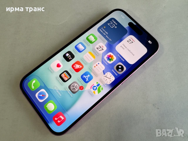 iPhone 16 128gb 90% батерия.Гаранция, снимка 2 - Apple iPhone - 54687114