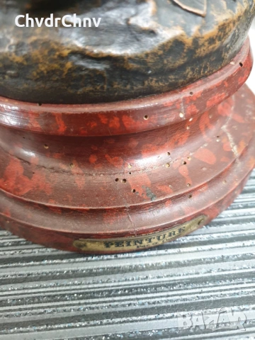 49см-3кг Moreau ЦАМ статуетка/стара френска скулптура/фигура на жена-художничка, снимка 14 - Статуетки - 54166256