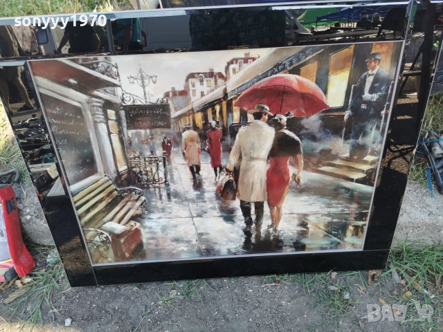 OIL EFFECT PRINT 95X75СМ КАРTИНА ВНОС ENGLAND 2706262025L4, снимка 7 - Други ценни предмети - 55072331