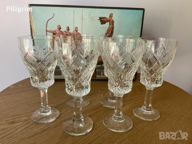Кристални чаши за шотове "Киевски сувенир" СССР, Украйна, 1990 г.