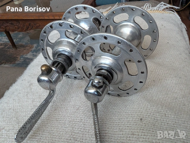 Ретро Шосйни Главини Широк Фланец Campagnolo, снимка 9 - Части за велосипеди - 55247389