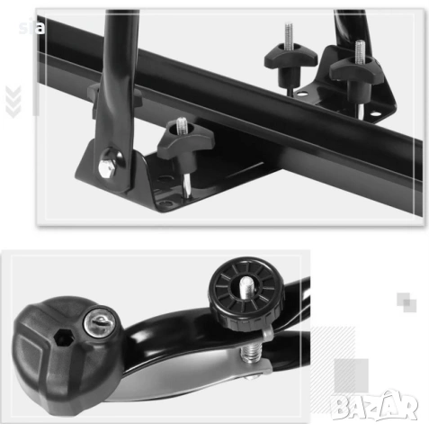 Багажник за колело за кола с ключ, Таванна вело стойка, до 15кг, снимка 6 - Аксесоари и консумативи - 54113557