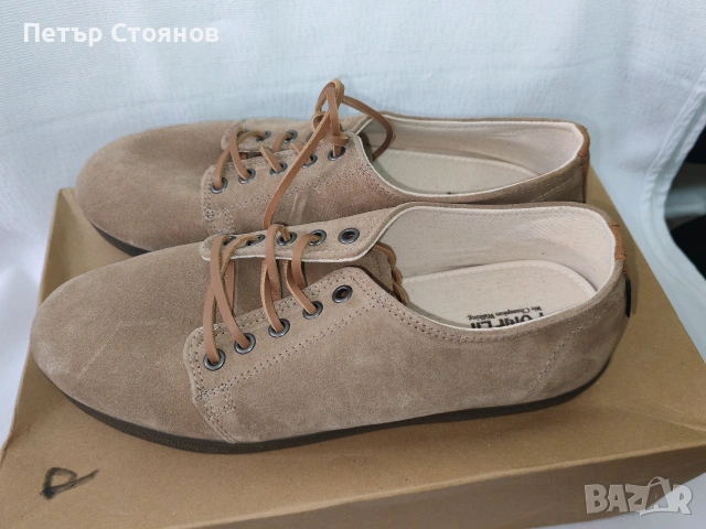 Мъжки елегантни обувки от естествен велур POMPEII №44, снимка 3 - Ежедневни обувки - 54238547