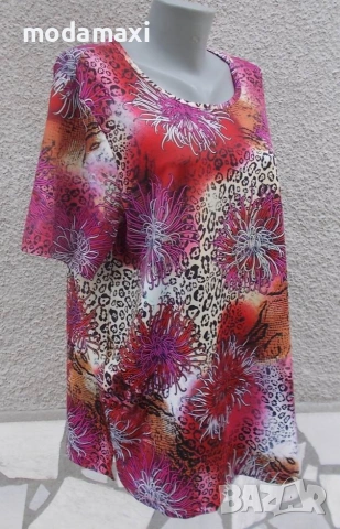 4XL - Нова еластична блуза „M Collection”- , снимка 7 - Туники - 55288799