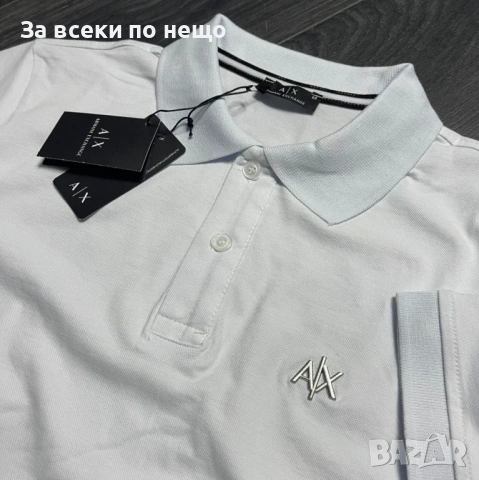 Armani Exchange Мъжка Тениска С Яка👕Мъжка Блуза С Къс Ръкав - 2 Цвята Код Bal Style38, снимка 2 - Тениски - 54048516
