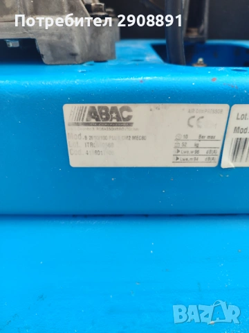 Компресор abac 100 l, снимка 6 - Компресори - 54396005