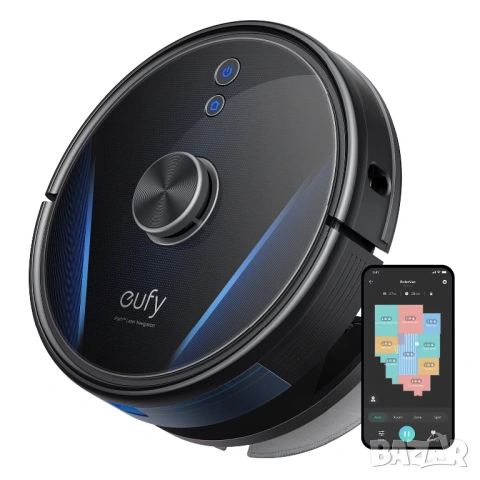 Прахосмукачка робот eufy RoboVac LR30 Hybrid+, Vacuum-Mop 2-in-1, Интелигентна автоматична изпразващ, снимка 6 - Прахосмукачки - 54809034