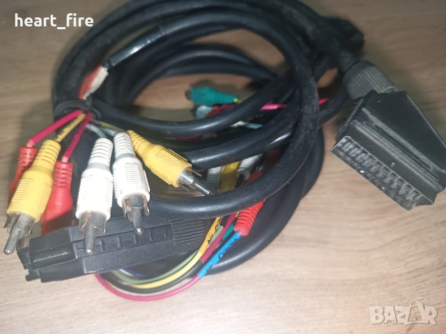 SCART към RCA кабел, снимка 2 - Приемници и антени - 54611433