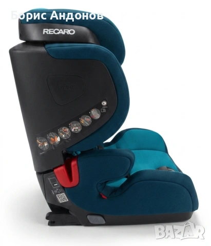 НОВО детско столче RECARO Tian SEATFIX Xenon Blue, снимка 5 - Столчета за кола и колело - 48373927